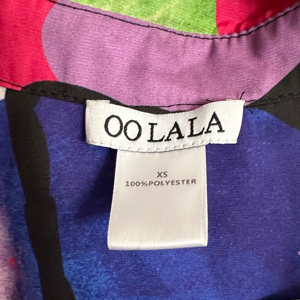 Multicolor Abstract Print Button-Up Shirt - Picture 4 of 8